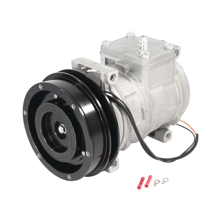A & I PRODUCTS Compressor, New, Denso Style w/ Clutch 10.5" x7.5" x7.5" A-RE55422